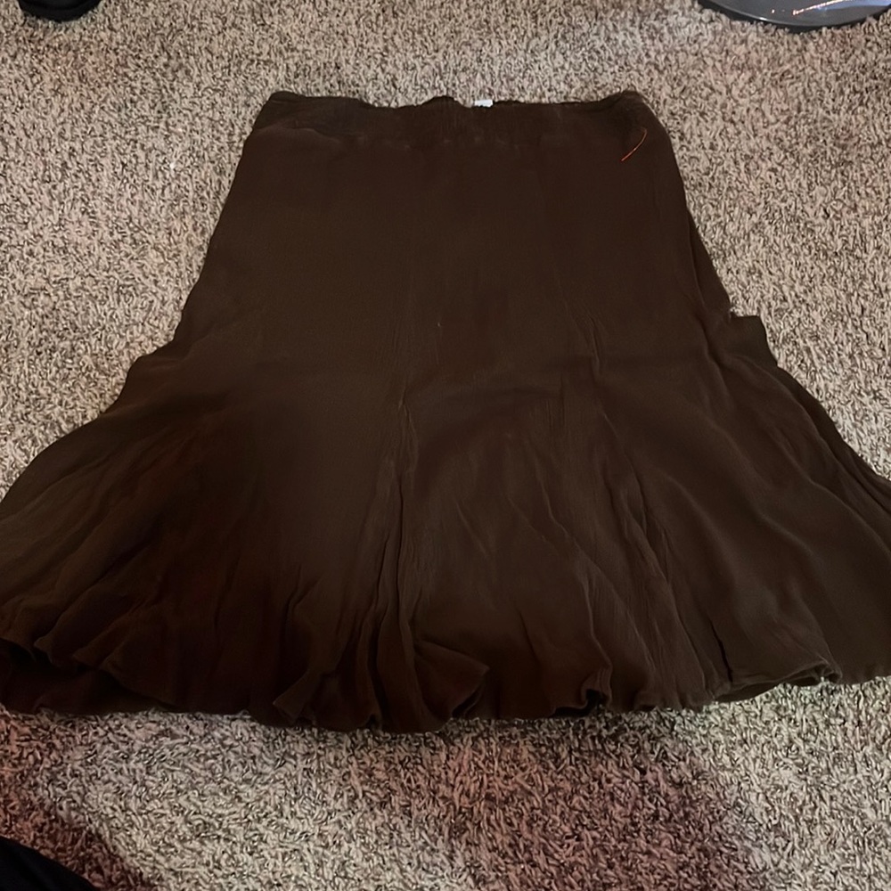 Medium length flowy skirt